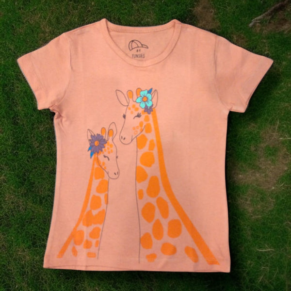 Flower Giraffe Graphic Tee