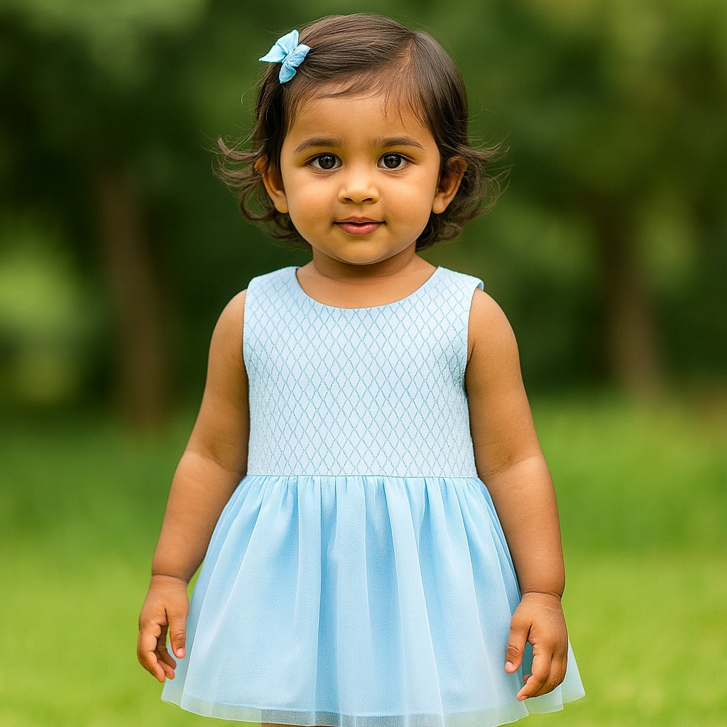 Frost Petal Sleeveless Frock