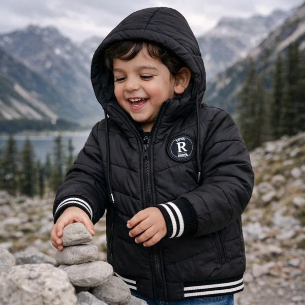 Funsies HQ Puffer Jacket (Black)