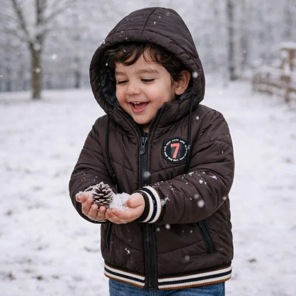 Funsies HQ Puffer Jacket (C Brown)