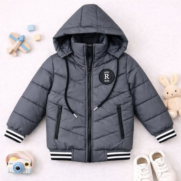 Funsies HQ Puffer Jacket (D Grey)