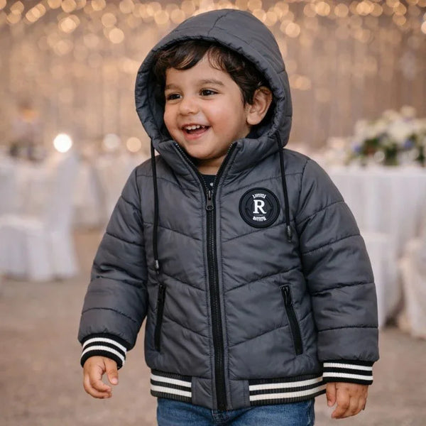 Funsies HQ Puffer Jacket (D Grey)