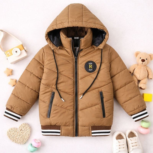 Funsies HQ Puffer Jacket (L Brown)