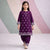 Embroidered Heritage Kurti Set (Purple)
