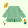 Green Breeze Peplum Top