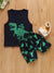 Green T Rex Printed Tank Set