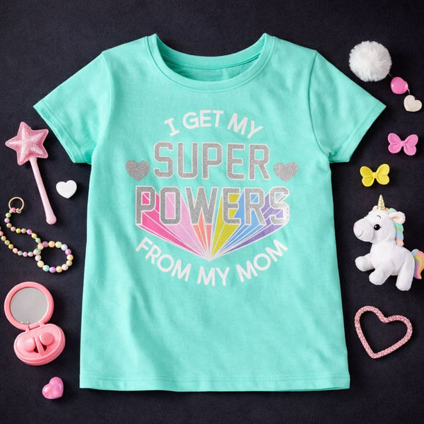 I Get My Super Powers Graphic Tee