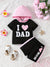 I Love Mom Dad Hood Set PB