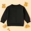 Knitted Pattern Sweatshirt (Black)