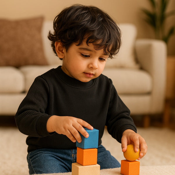 Knitted Pattern Sweatshirt (Black)