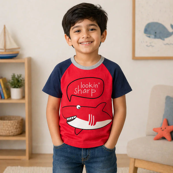 Lookin Sharp Graphic Raglan Tee