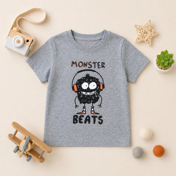 Monster Beats Graphic Tee Grey