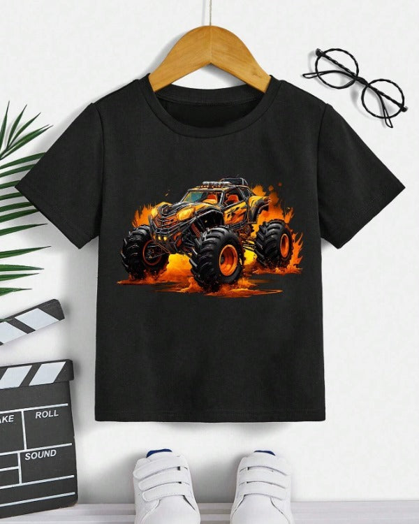 MT On Fire Graphic Tee - BLACK