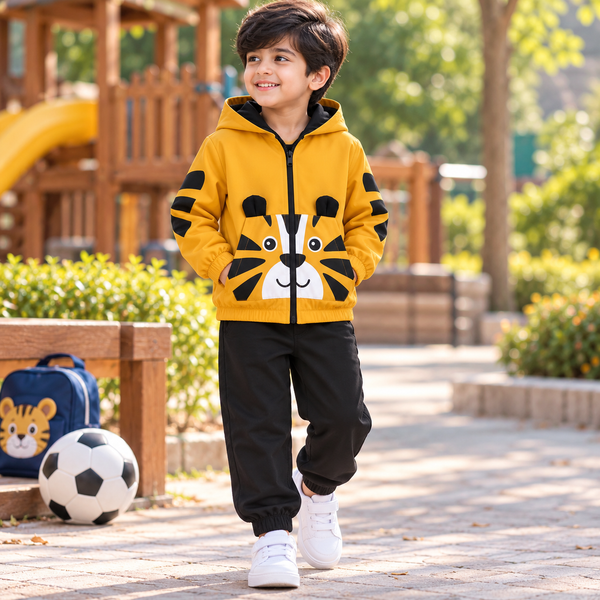 Mini Tiger Zipper Hoodie