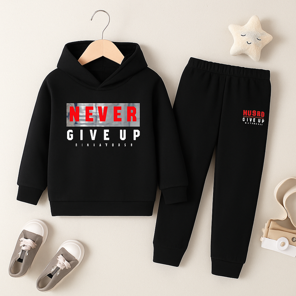 Never Give Up Letter Tracksuit