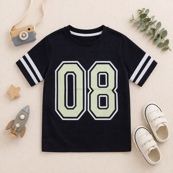 Number 08 Striped Tee