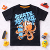 Octopus Skate Board Graphic Tee
