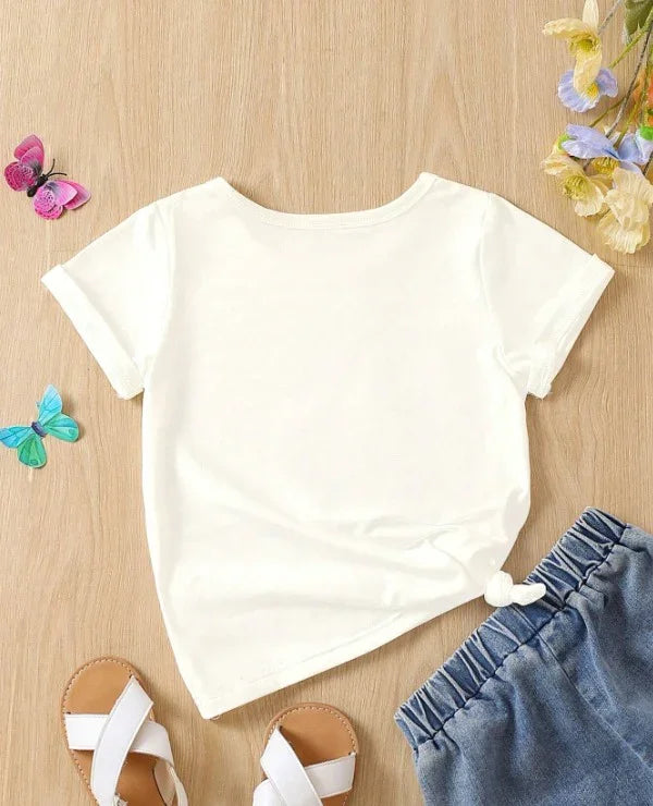 Pink Bow Cutie Cat Graphic Tee