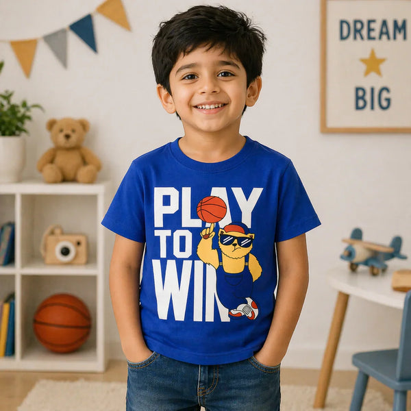 Play To Win Bear Graphic Tee