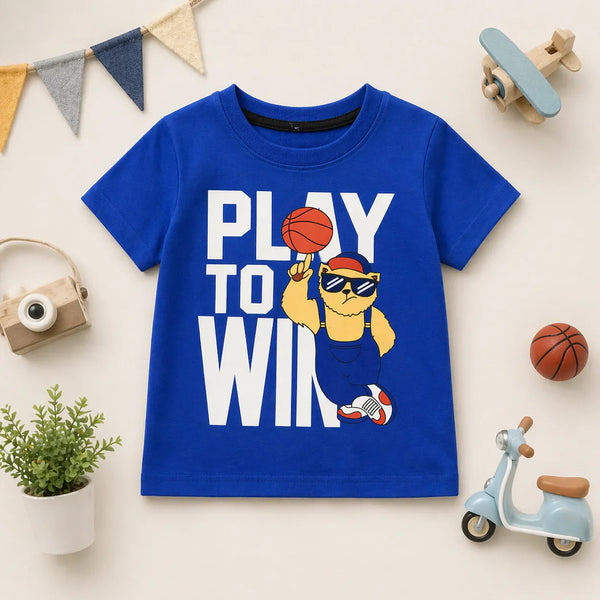 Play To Win Bear Graphic Tee