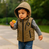 Premium Sleeveless Puffer Jacket (Light Brown)