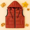 Premium Sleeveless Puffer Jacket (Rust)