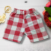 Red Checkered Shorts