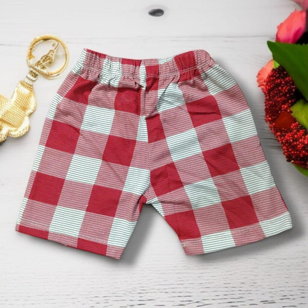 Red Checkered Shorts