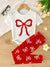 Red Bow Printed Nightwear
