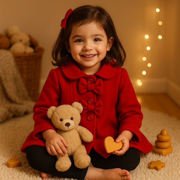 Scarlet Bow Wool Coat