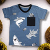 Sharks Printed Pocket Tee