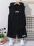 Sports Sleeveless Hood Set Black