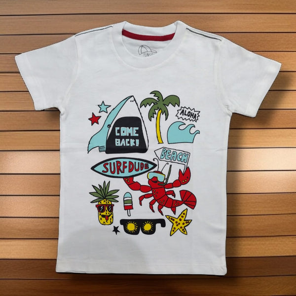 Surf Dude Graphic Tee (White)