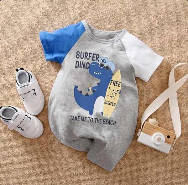 Surfer Dino Romper