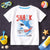 Swimming School Shark Graphic Tee
