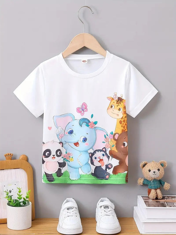 Tiny Jungle Animals Graphic Tee