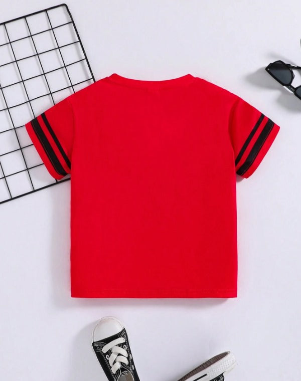 Two Stripes Spider Tee (V-Neck)