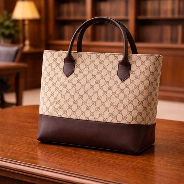 Grey Glam | Tote | Brown