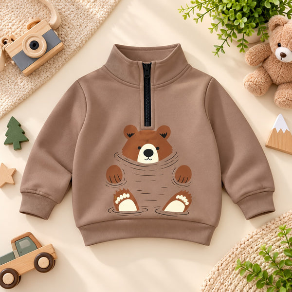 Cozy Bear Half-Zip Sweatshirt