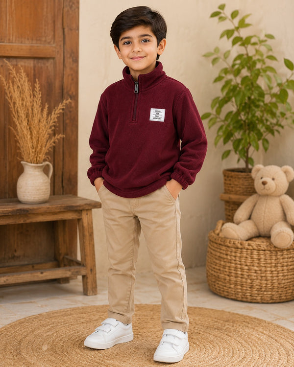 FS Basic Maroon HZ Top