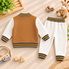 Mustard Stripe Charm Set