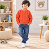 Coral Textured Sweatshirt