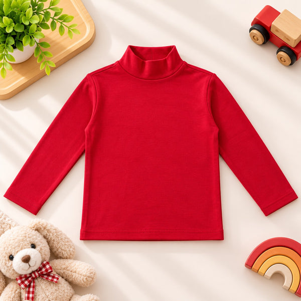 FS Basic Mock Neck Red