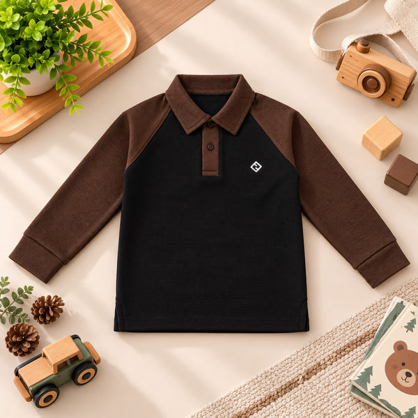 Classic Cocoa Contrast Polo