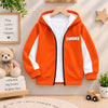 Orange Edge Zipper Hoodie