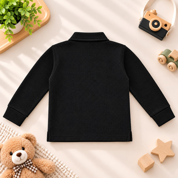 Classic Textured Polo Black