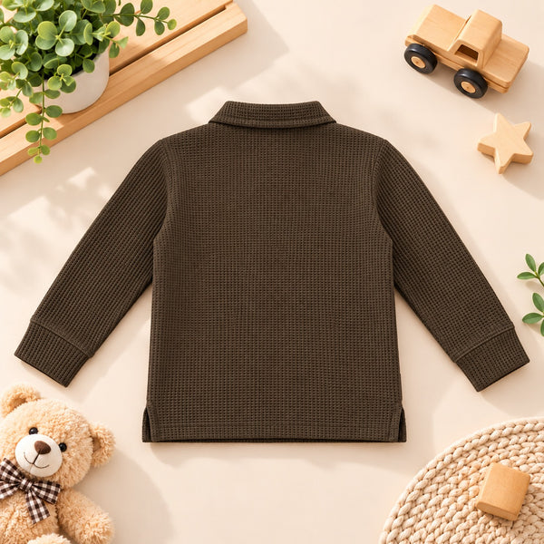 Classic Textured Polo C-Brown