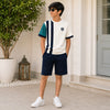Elite Navy Stripes Set