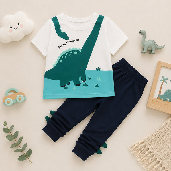 Smile Dinosaur Graphic Tracksuit