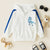 White T Rex Zipper Hoodie